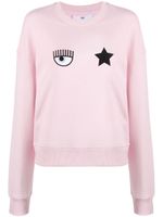 Chiara Ferragni sweat en coton à logo imprimé - Rose