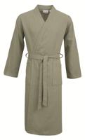 Carl Ross Carl Ross Unisex Badjas Kimono 38100 Forest green/Silver S