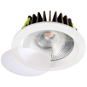 Deko Light 565184 COB 210 LED-inbouwlamp Energielabel: G (A - G) LED vast ingebouwd 37 W Verkeerswit (RAL 9016)