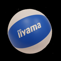 iiyama opblaasbal blauw/wit iiyama opblaasbal blauw/wit
