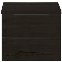 Seville Badmeubelset 60 cm - Wastafelblad Black Oak Edge Greep