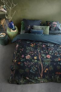 Pip Studio Pip Studio Il Paradiso Dekbedovertrek Donkerblauw 200x200/220 cm