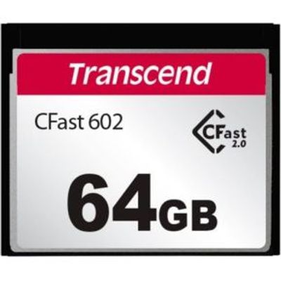 Transcend TS64GCFX602 flashgeheugen 64 GB CFast 2.0 Transcend TS64GCFX602 flashgeheugen 64 GB CFast 2.0