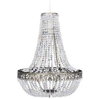 The Living Store Kroonluchter Classic Crystal - 36.5 x 46 cm - Geschikt voor E27 peertje