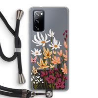 Painted wildflowers: Samsung Galaxy S20 FE / S20 FE 5G Transparant Hoesje met koord