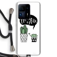 Hey you cactus: Xiaomi Mi Mix 4 Transparant Hoesje met koord