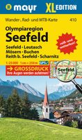 Wandelkaart 410 XL Seelfeld olympiaregion | Mayr Wandelkaart 410 XL Seelfeld olympiaregion | Mayr