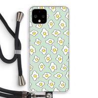 Spiegeleitjes: Pixel 4 Transparant Hoesje met koord