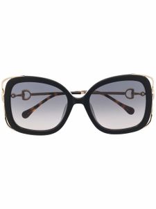 Gucci Eyewear lunettes de soleil à monture oversize - Noir