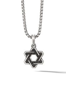 David Yurman pendentif Deco Star of David en argent sterling serti de diamants