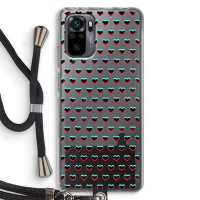 Hartjes: Xiaomi Redmi Note 10 Pro Transparant Hoesje met koord