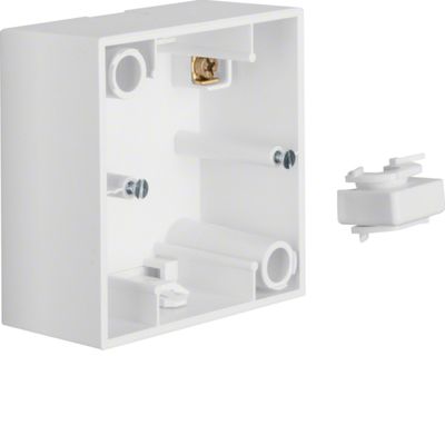 Berker S.1 Opbouwbehuizing 1-voudig polarwit mat