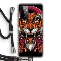 Tiger and Rattlesnakes: Samsung Galaxy A72 5G Transparant Hoesje met koord