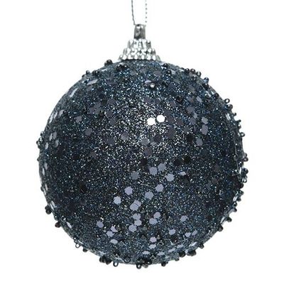 Kerstbal Foam - Nachtblauw - Decoris