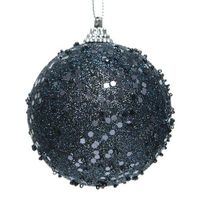 Kerstbal Foam - Nachtblauw - Decoris
