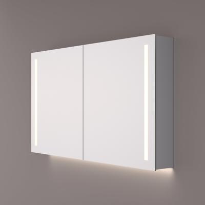 Spiegelkast Hipp Design SPK 42000 Rechthoek Met Verlichting Incl. Spiegelverwarming en Stopcontact (Alle Maten)
