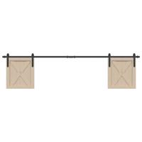 VidaXL Ophangset voor schuifdeur 213 cm koolstofstaal