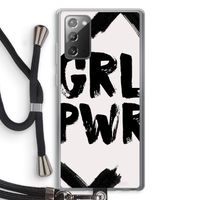Girl Power #2: Samsung Galaxy Note 20 / Note 20 5G Transparant Hoesje met koord
