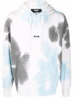 MSGM hoodie à imprimé tie dye - Blanc - thumbnail