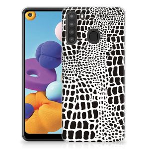 Samsung Galaxy A21 TPU Hoesje Slangenprint