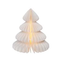 Verlichte decoratie Lumineo Wit Kerstboom Ø 24 x 28 cm