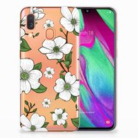 Samsung Galaxy A40 TPU Case Dogwood Flowers - thumbnail