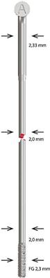 Alpina spoke sst butted 2,34x256 mm