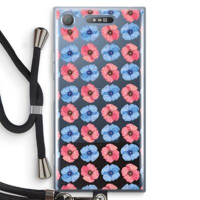 Klaproosjes: Sony Xperia XZ1 Transparant Hoesje met koord
