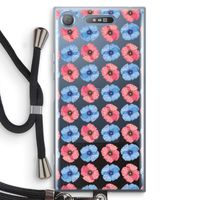 Klaproosjes: Sony Xperia XZ1 Transparant Hoesje met koord