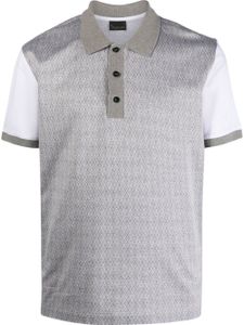 Billionaire polo en coton à design bicolore - Gris