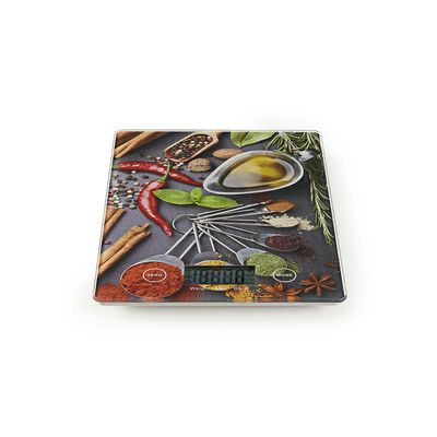 Nedis Keukenweegschaal | Digitaal | Glas / Kunststof | Multicolour | 1 stuks - KASC113VA KASC113VA