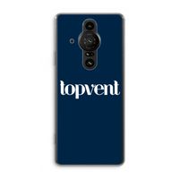 Topvent Navy: Sony Xperia Pro-I Transparant Hoesje