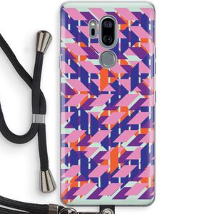 Skew Blush 3: LG G7 Thinq Transparant Hoesje met koord