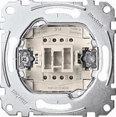 Merten MEG3112-0000 elektrische schakelaar Tuimelschakelaar 2P Metallic