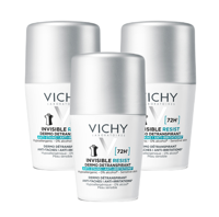 Vichy Invisible Resist 72H Dermo Detranspirant 0% Alcohol Multiverpakking Vichy Invisible Resist 72H Dermo Detranspirant 0% Alcohol Multiverpakking