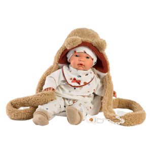 Llorens pop Joël met draagzak - 38cm