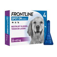 Frontline Spot On 3 Large Hond Large - Anti vlooien en tekenmiddel - 4 pip