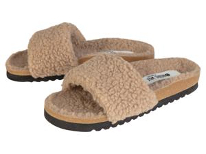 esmara Dames pluche slippers (38, Beige)