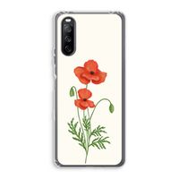 Red poppy: Sony Xperia 10 III Transparant Hoesje