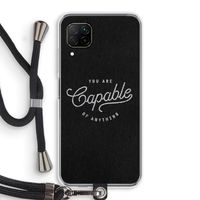Capable: Huawei P40 Lite Transparant Hoesje met koord