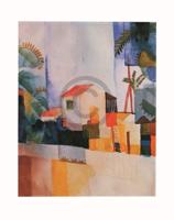 Kunstdruk August Macke - Weißes Haus 56x71cm