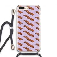 Bacon to my eggs #2: iPhone 8 Plus Transparant Hoesje met koord
