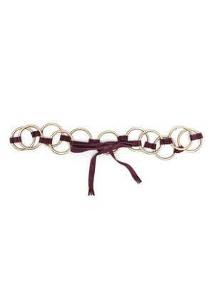 PAULA ceinture nouée à anneaux métalliques - Violet