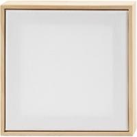 Creativ Company Gespannen canvas met lijst, afm 15,8x15,8 cm, 280 gr, wit, 10 stuk/ 1 doos