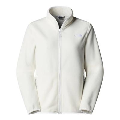 The North Face Glacier Full Zip Fleece Dames White Dune XS
