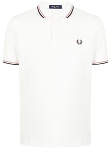 Fred Perry polo Twin Tipped en coton - Blanc