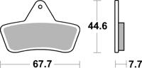 BREMBO Remblokken, voor de moto, Off Road Gesinterd Metaal 07GR54SD