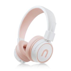 Niceboy Joy 3 Hoofdtelefoons Bedraad en draadloos Hoofdband Oproepen/muziek Bluetooth Roze, Wit