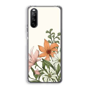 Floral bouquet: Sony Xperia 10 III Transparant Hoesje