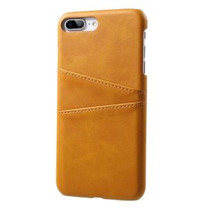 Casecentive Leren Wallet back case iPhone 7 / 8 plus tan - 8720153790352